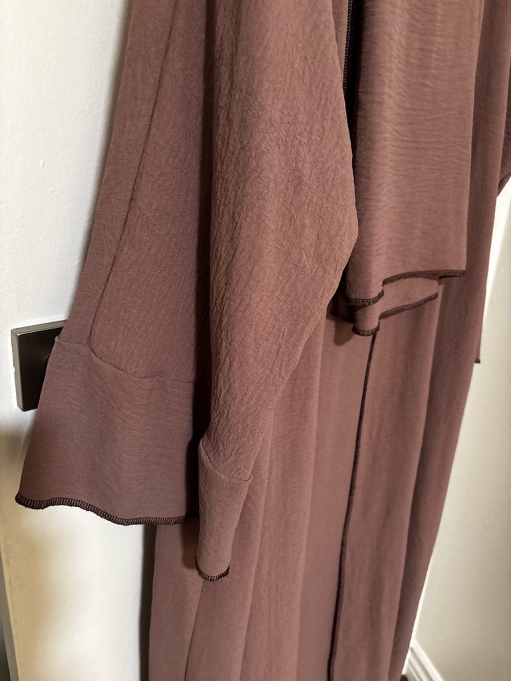 3 piece dress, abaya and scarf Lightweight - Dusty Mauve - Picture 3 of 9